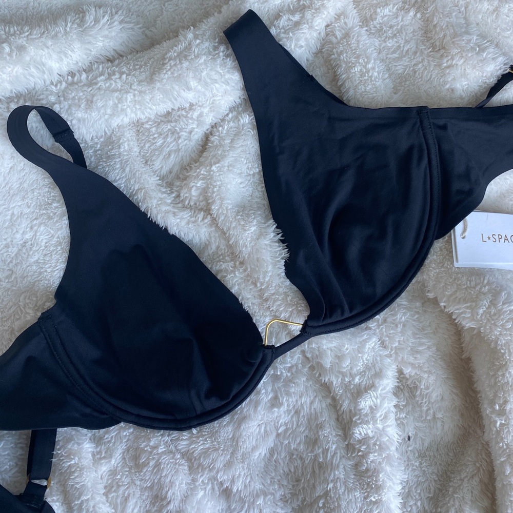 Lspace Alana Top in Black NWT